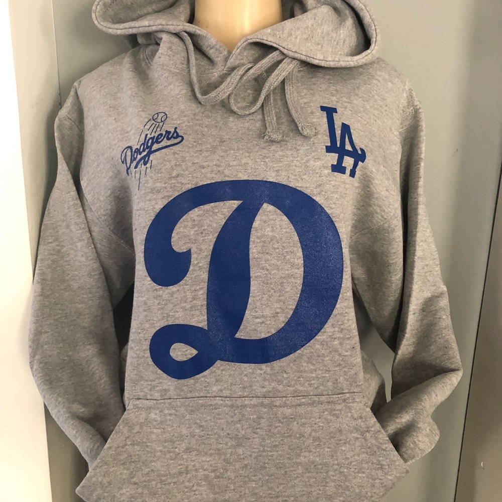 Women Los Angeles Dodgers Gray Hoodie LA